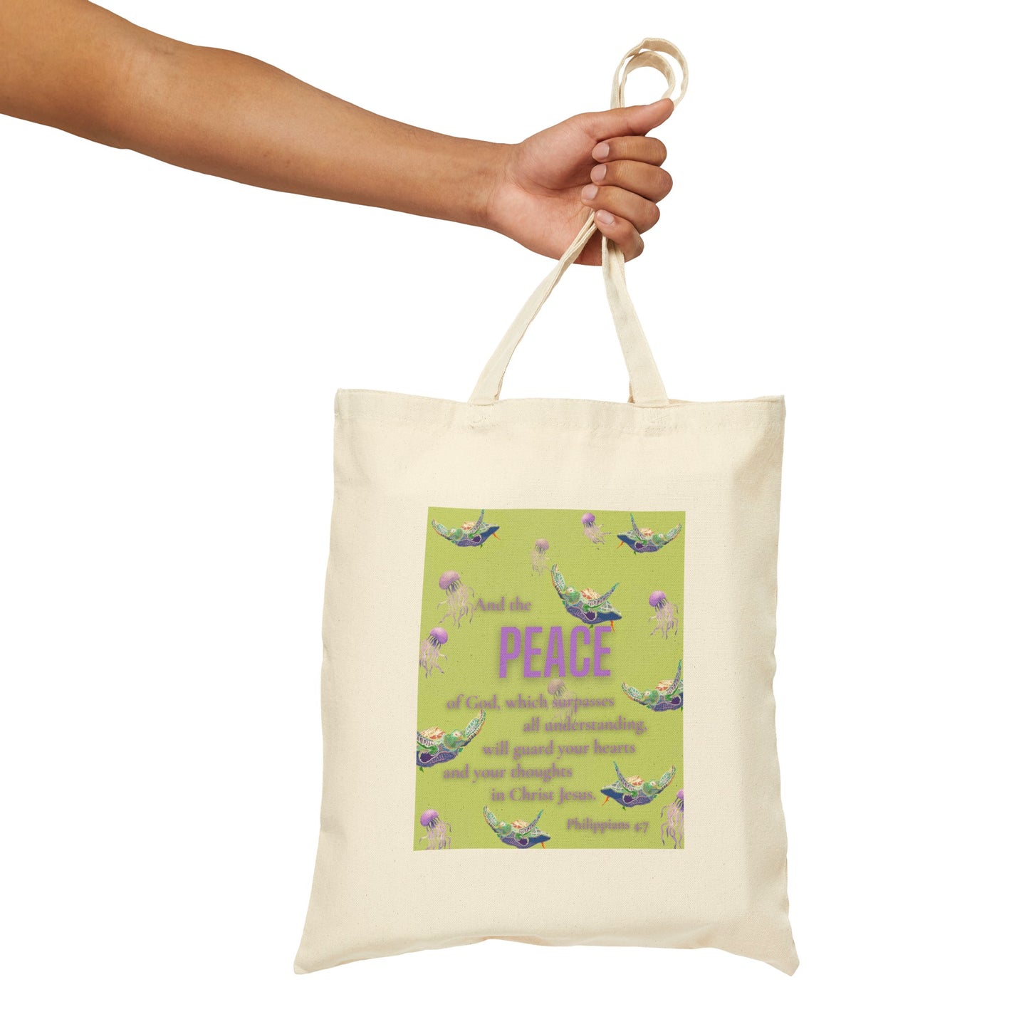 Peace Fruitful Canvas Tote Bag