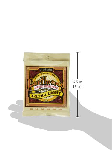 Ernie Ball Earthwood Extra Light 80/20 Bronze Acoustic Guitar Strings - 10-50 Gauge