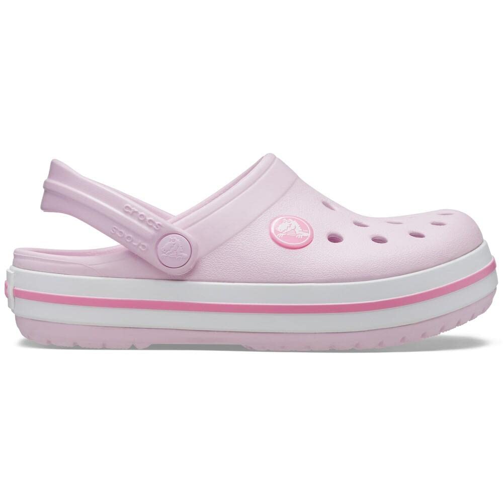 Crocs Unisex-Child Crocband Clogs (Todder Shoes), Ballerina Pink, 10 Toddler