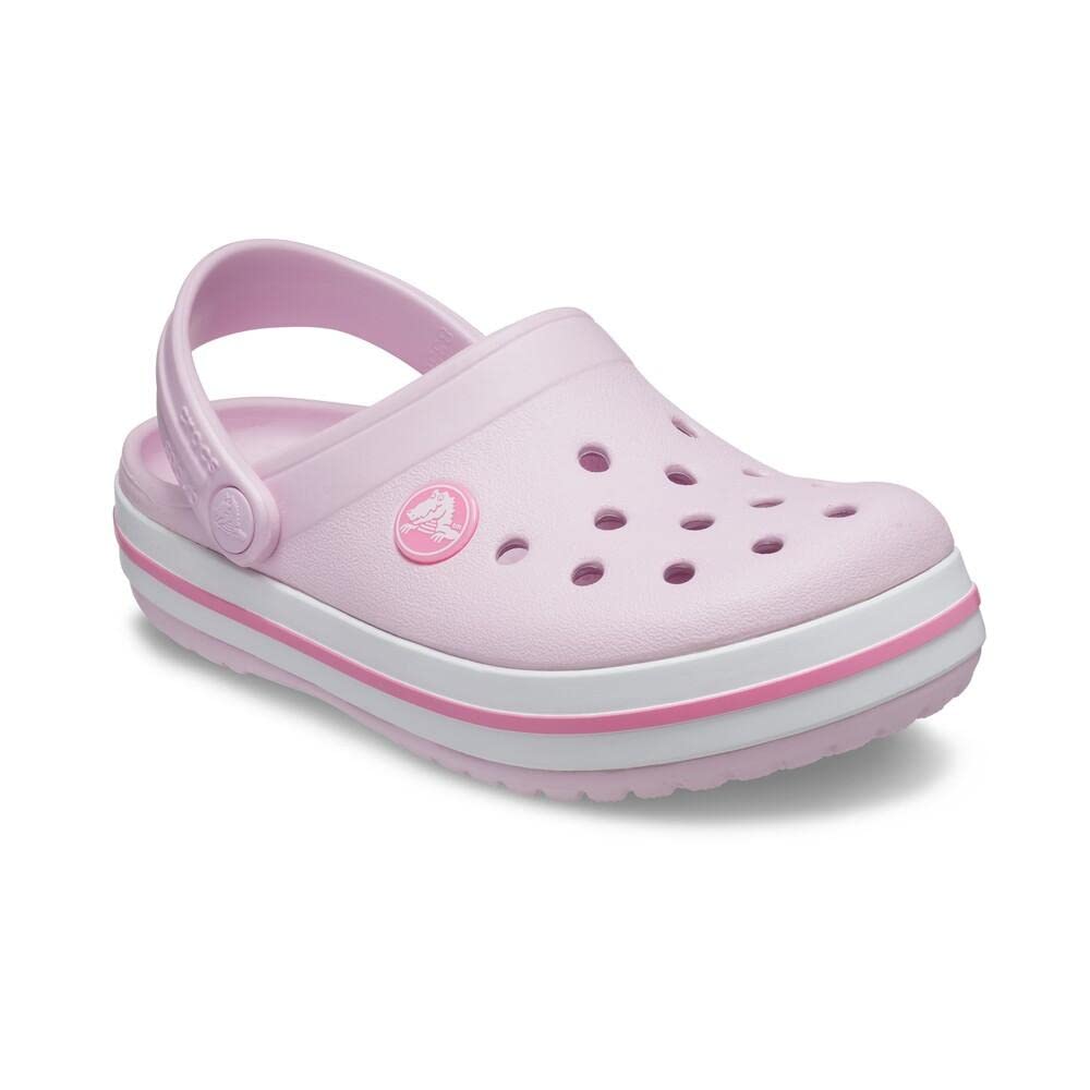Crocs Unisex-Child Crocband Clogs (Todder Shoes), Ballerina Pink, 10 Toddler