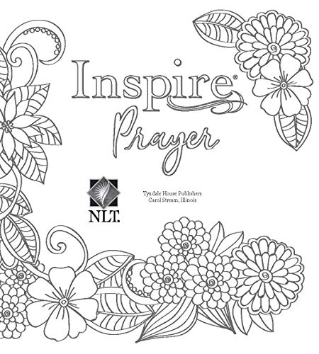 Tyndale NLT Inspire PRAISE Bible (LeatherLike, Purple Garden): Coloring Bible–Over 500 Illustrations to Color and Creative Journaling Bible Space, Religious Gifts That Inspire Connection with God