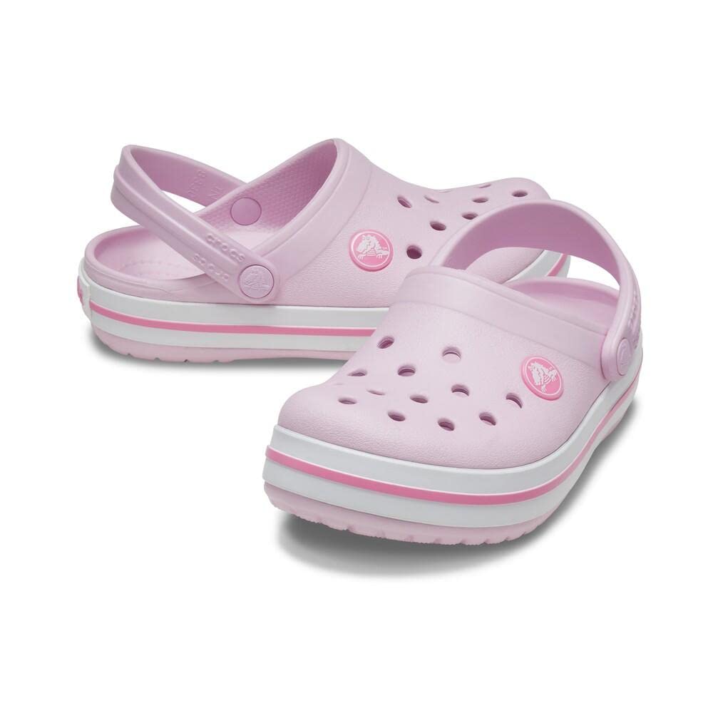 Crocs Unisex-Child Crocband Clogs (Todder Shoes), Ballerina Pink, 10 Toddler