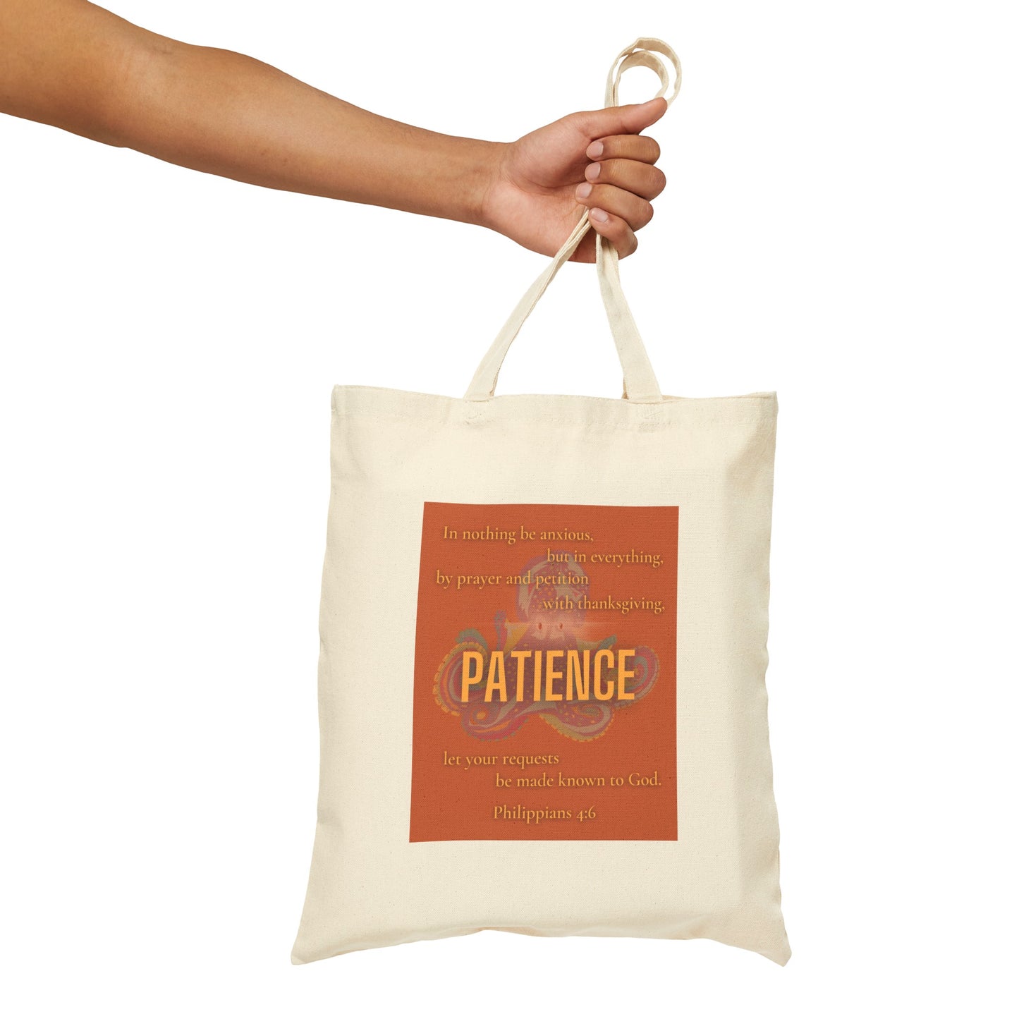 Patience Fruitful Canvas Tote Bag