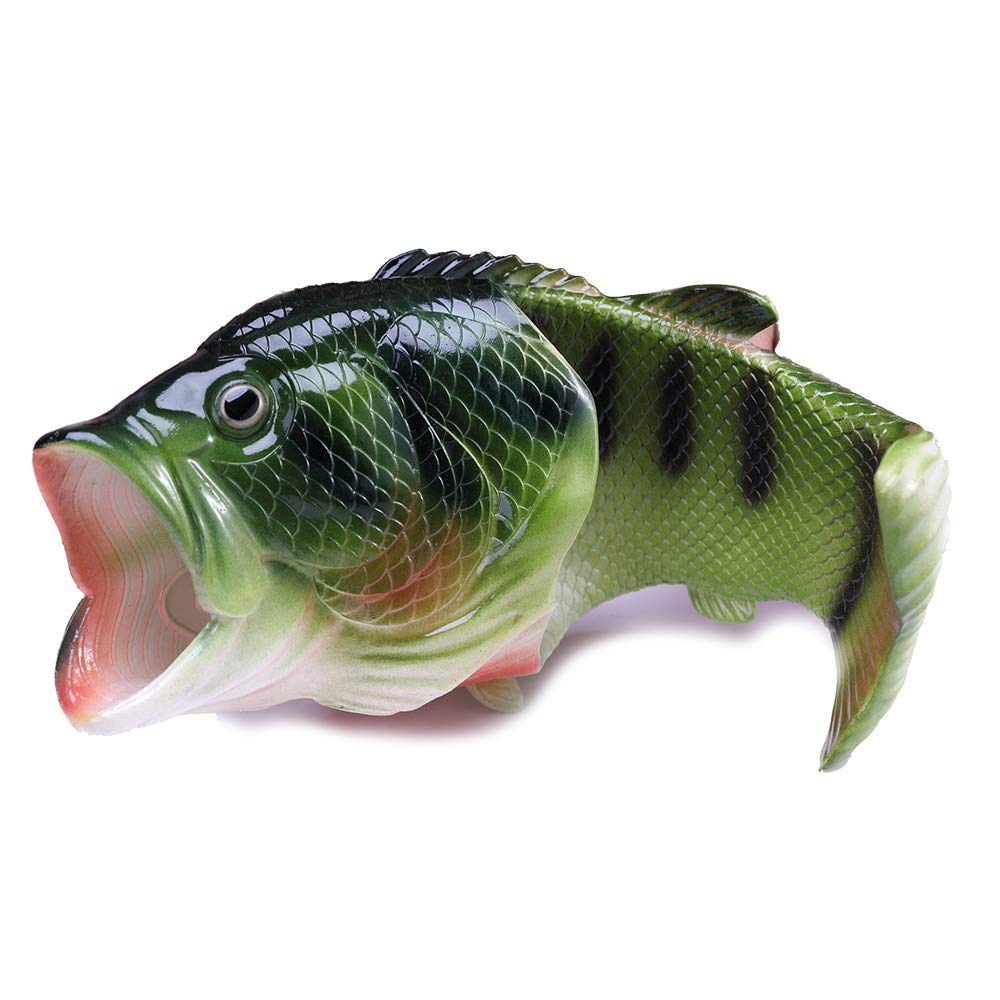 Unisex Fish Slippers, bass Sandals, Animal Slippers Animal Fish Slippers,