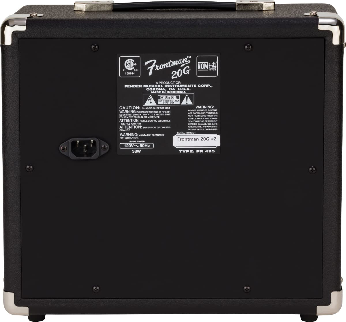 Fender Frontman 20G Guitar Combo Amplifier - Black Bundle with Cable and Austin Bazaar Exclusive 12-Pack Picks