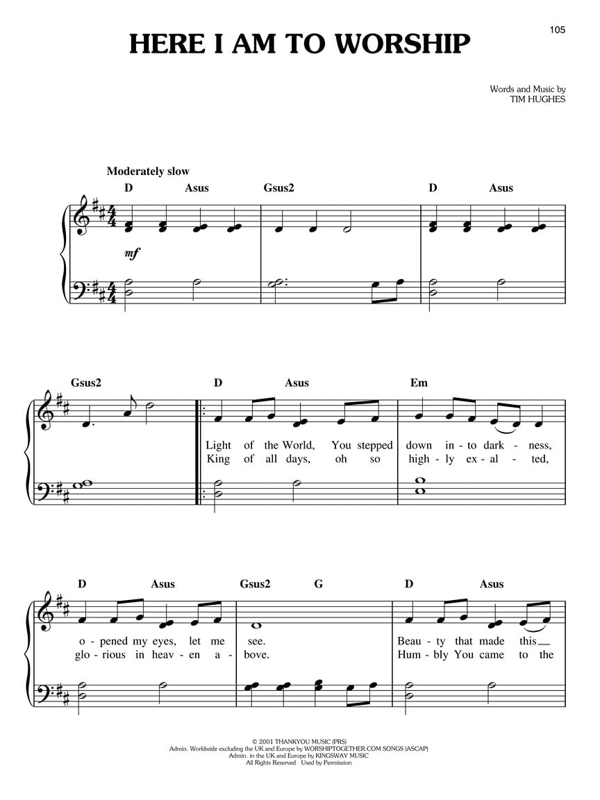The Best Praise and Worship Songs Ever (Easy Piano)