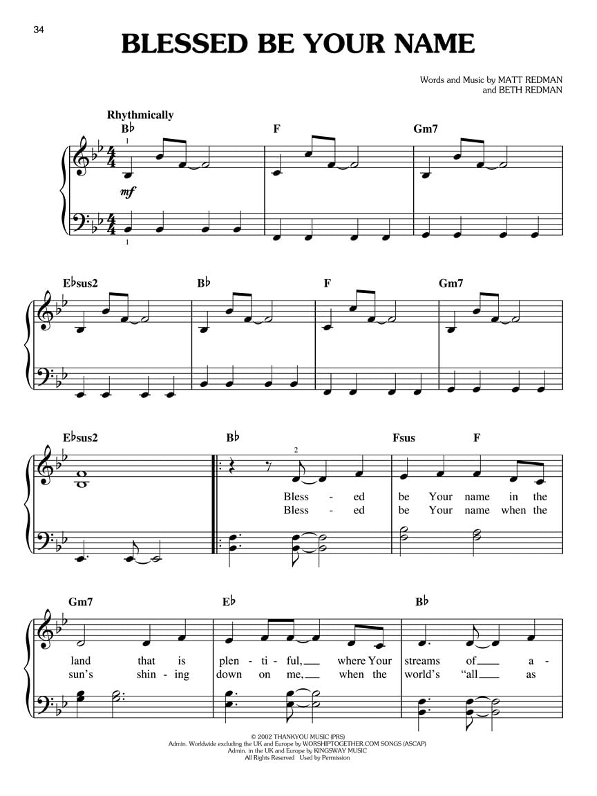 The Best Praise and Worship Songs Ever (Easy Piano)