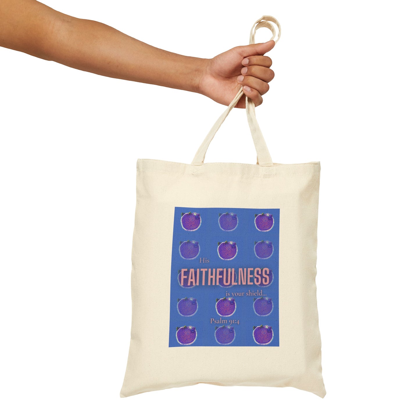 Faithfulness Fruitful Canvas Tote Bag
