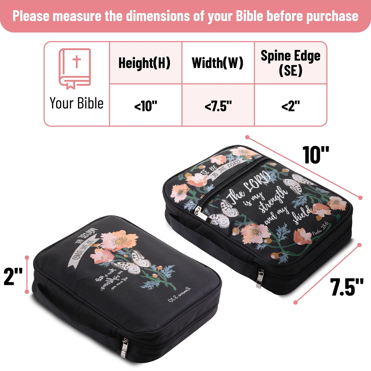 Mr. Pen- Bible Case, Boho Theme, Bible Covers for Women, Bible Cover, Bible Bag, Bible Covers for Girls, Bible Carrying Case for Women, Bible Holder Case for Women, Gift for Christmas