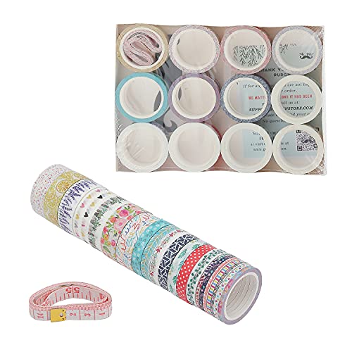Mr. Pen- Washi Tape Set, 21 Rolls, Decorative Cute Floral Washi Tape for Bible Journaling, Bullet Journal Supplies