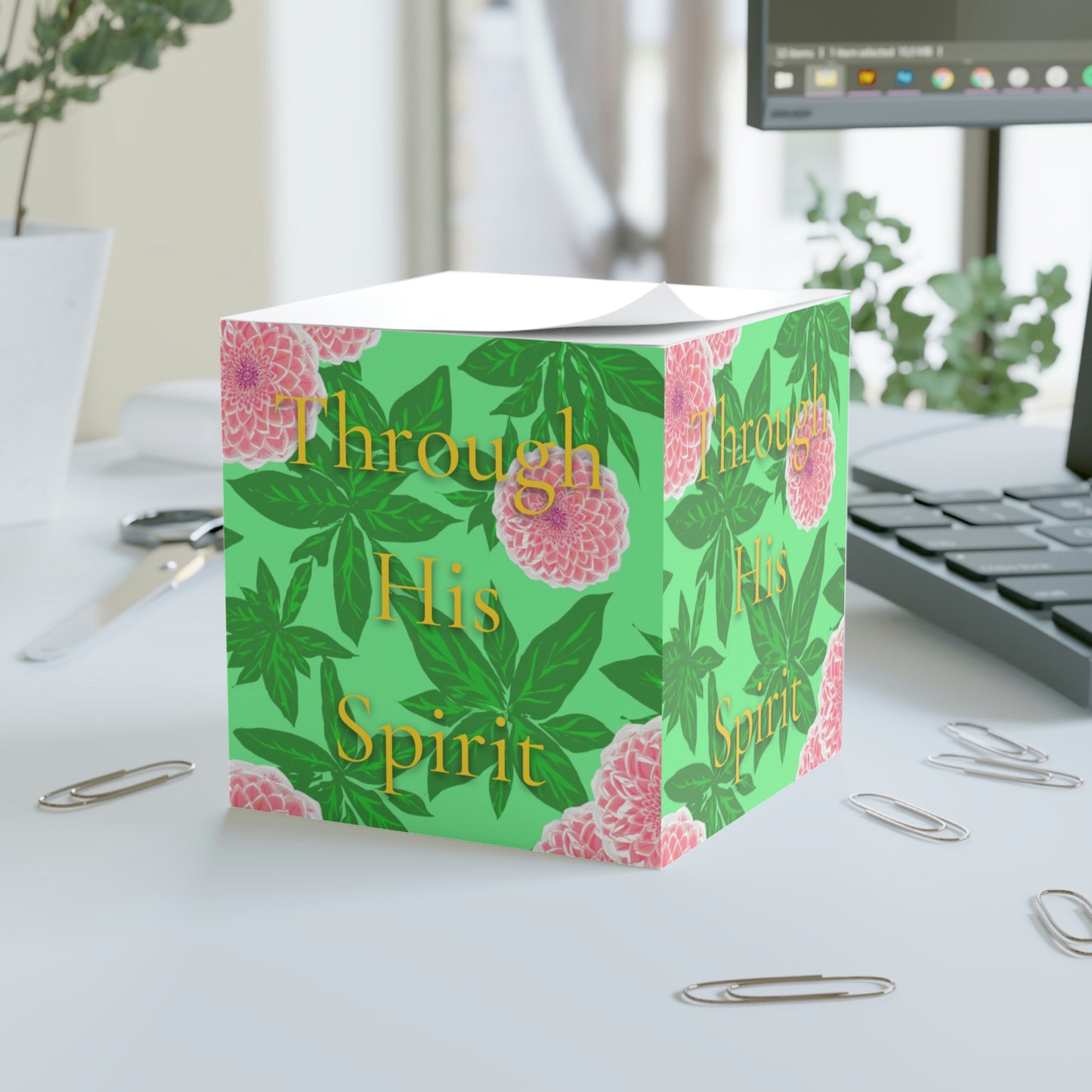 Through His Spirit, CTracyLouie Note Cube