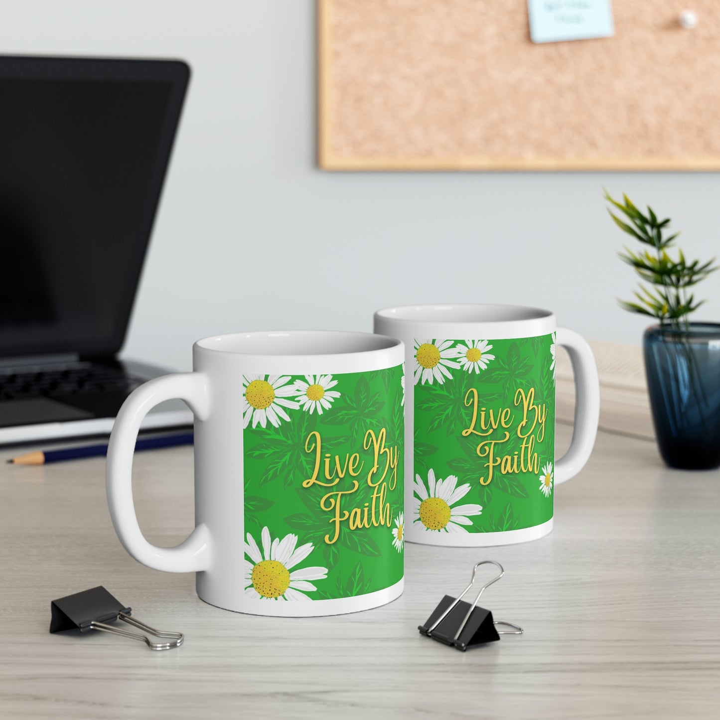 Live By Faith, CTracyLouie Ceramic Mug 11oz