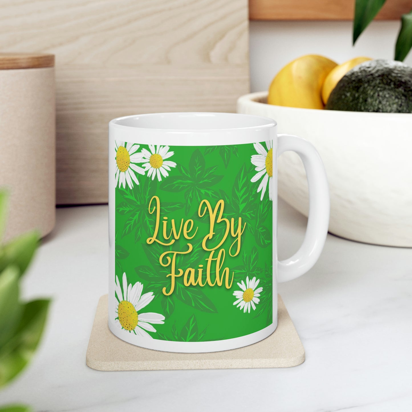 Live By Faith, CTracyLouie Ceramic Mug 11oz