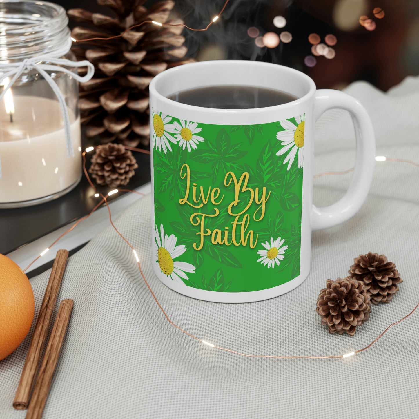 Live By Faith, CTracyLouie Ceramic Mug 11oz