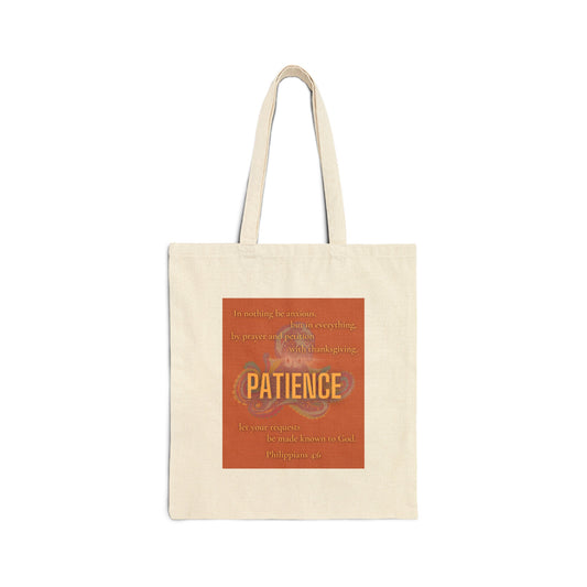Patience Fruitful Canvas Tote Bag