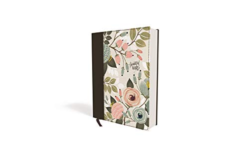 NIV, Beautiful Word Bible, Updated Edition, Journal Edition for Women, 600+ Full-Color Illustrated Verses, Peel/Stick Bible Tabs, Floral Cloth over Board, Red Letter, Comfort Print