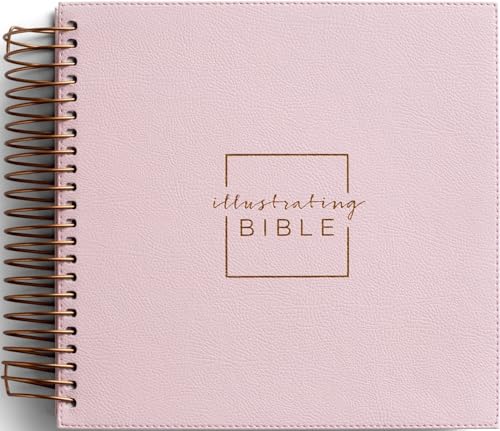 Illustrating Bible NIV - Spiral Bound Bible Journal, Pink