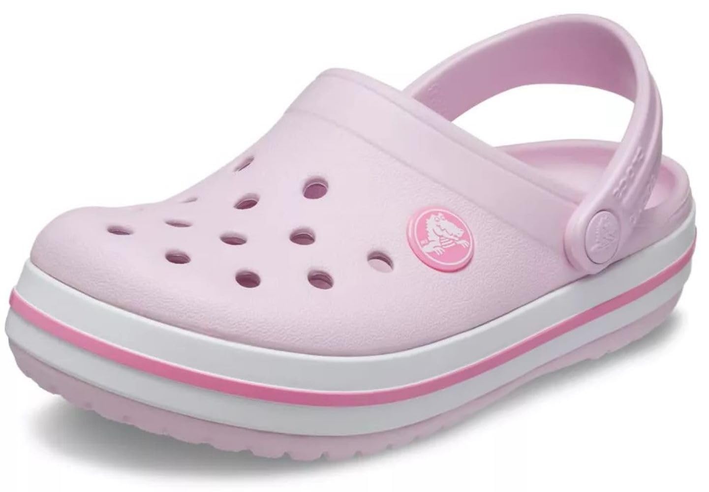 Crocs Unisex-Child Crocband Clogs (Todder Shoes), Ballerina Pink, 10 Toddler