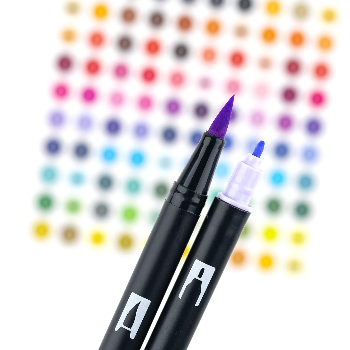 Tombow 56187 Dual Brush Pen Art Markers, Pastel, 10-Pack. Blendable, Brush and Fine Tip Markers
