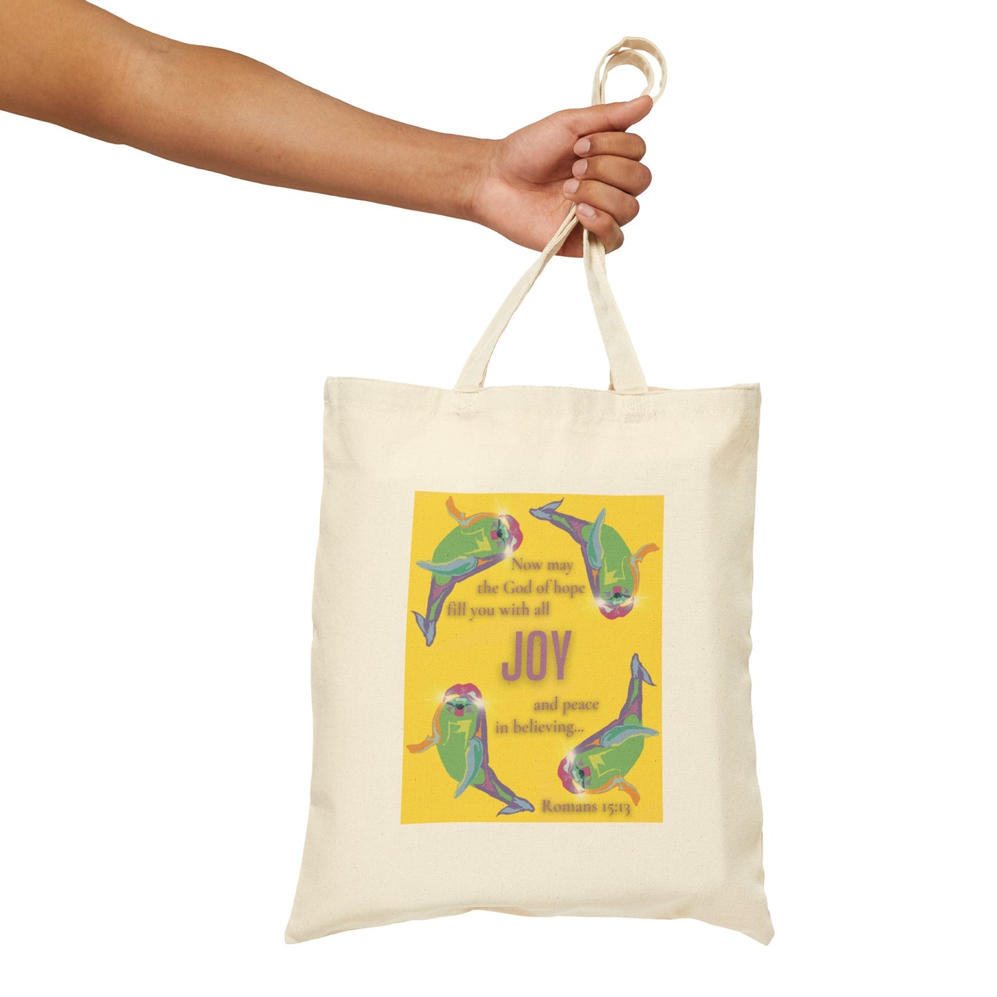 Joy Fruitful Canvas Tote Bag