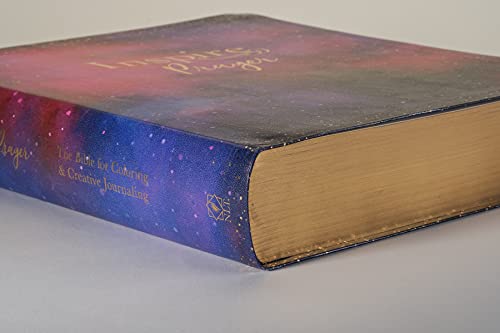 Inspire PRAYER Bible Giant Print NLT (LeatherLike, Purple): The Bible for Coloring & Creative Journaling