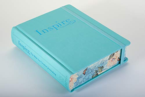 Tyndale NLT Inspire Bible (Hardcover, Aquamarine): Journaling Bible with Over 400 Illustrations to Color, Coloring Bible with Creative Journal Space - Religious Gift that Inspires Connection with God