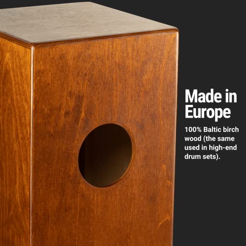 Meinl Percussion Jam Cajon Box Drum with Snare and Bass Tone for Acoustic Music — Made in Europe — Baltic Birch Wood, Play with Your Hands, 2-Year Warranty (JC50LBNT)