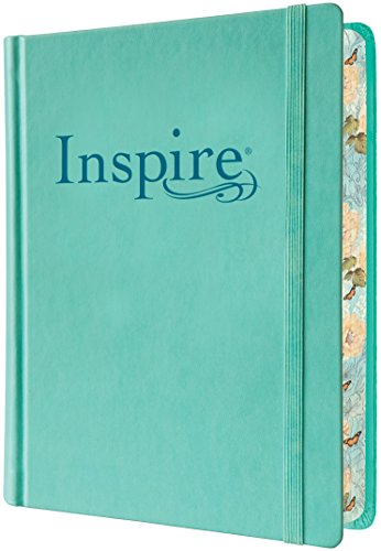 Tyndale NLT Inspire Bible (Hardcover, Aquamarine): Journaling Bible with Over 400 Illustrations to Color, Coloring Bible with Creative Journal Space - Religious Gift that Inspires Connection with God
