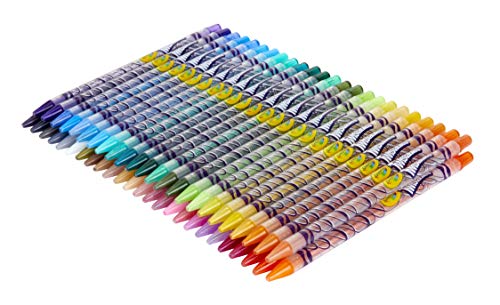 Crayola Twistables Colored Pencil Set (50ct), No Sharpen Colored Pencils For Kids, Coloring Book Pencils, Stocking Stuffers for Kids, Holiday Gift, 4+