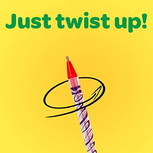 Crayola Twistables Colored Pencil Set (50ct), No Sharpen Colored Pencils For Kids, Coloring Book Pencils, Stocking Stuffers for Kids, Holiday Gift, 4+