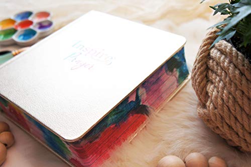 Inspire PRAYER Bible NLT (LeatherLike, Joyful Colors with Gold Foil Accents): The Bible for Coloring & Creative Journaling