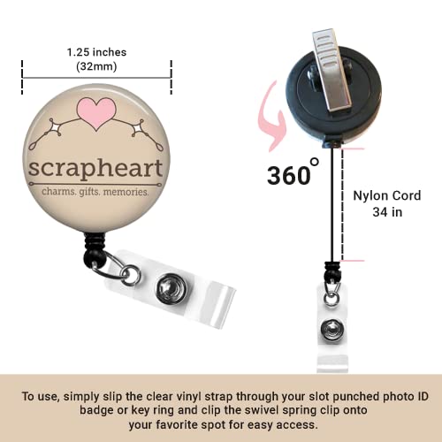 BIBLE VERSE Nursing Badge Reel, I Can Do All Things Through Christ Phil 4:13 - Retractable ID Badge Reel With Swivel Pinch Clip, Mylar Button Nurse Badge Holder, Nurse Graduation Gifts