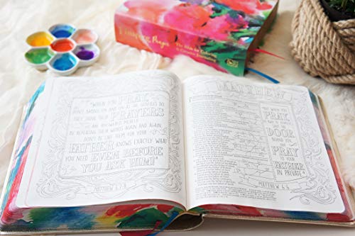 Inspire PRAYER Bible NLT (LeatherLike, Joyful Colors with Gold Foil Accents): The Bible for Coloring & Creative Journaling