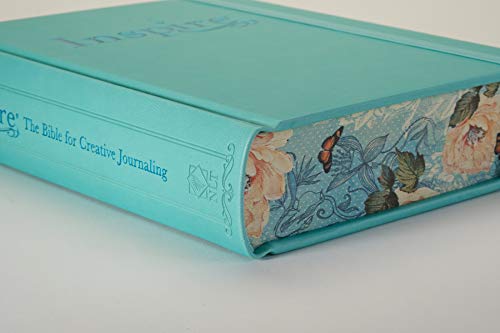 Tyndale NLT Inspire Bible (Hardcover, Aquamarine): Journaling Bible with Over 400 Illustrations to Color, Coloring Bible with Creative Journal Space - Religious Gift that Inspires Connection with God