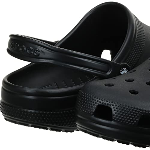 Crocs Unisex-Adult Classic Clogs (Best Sellers), Black, 10 Men/12 Women