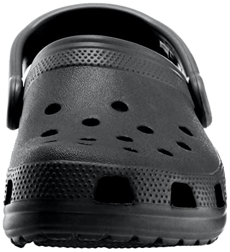 Crocs Unisex-Adult Classic Clogs (Best Sellers), Black, 10 Men/12 Women