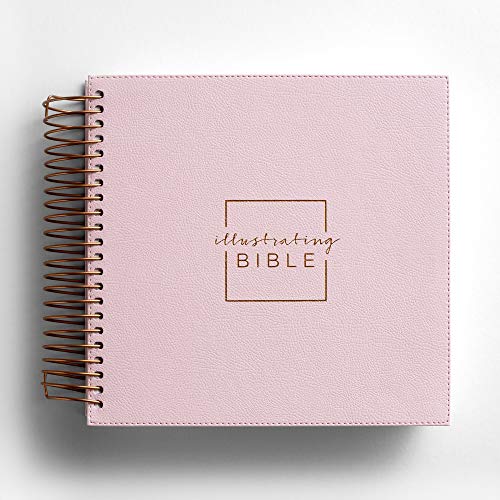 Illustrating Bible NIV - Spiral Bound Bible Journal, Pink