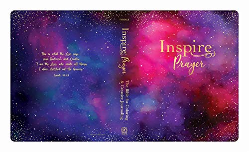 Inspire PRAYER Bible Giant Print NLT (LeatherLike, Purple): The Bible for Coloring & Creative Journaling