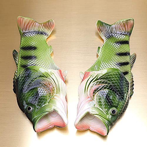 Unisex Fish Slippers, bass Sandals, Animal Slippers Animal Fish Slippers,