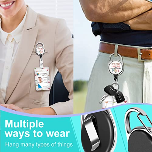 Plifal ID Badge Holder with Lanyard and Retractable Badge Reel Belt Clip, Unique Christian Key Keychain Lanyards Clip On Badge Extender Vertical ID Sleeve for Women Men