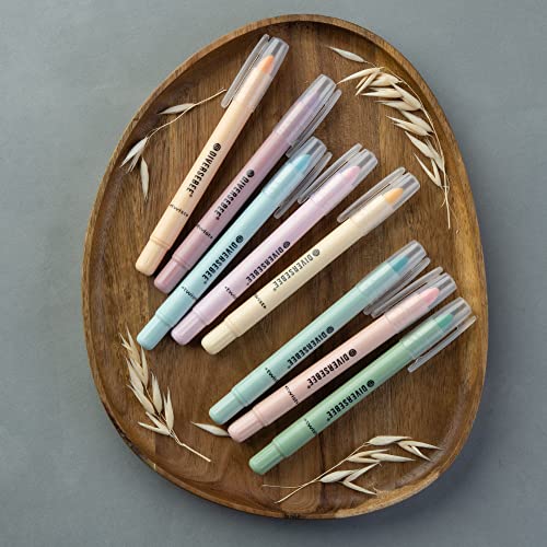 DIVERSEBEE Bible Highlighters and Pens No Bleed, 8 Pack Assorted Colors Gel Highlighters Set, Cute Bible Markers Study Journaling School Supplies & Accessories (Pastel)