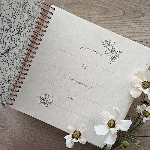 NLT DaySpring Inspire Illustrating Bible, Filament Enabled (Spiral Bound, Mint Floral Garden)