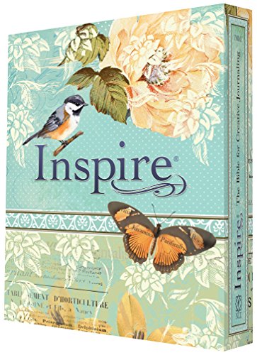 Tyndale NLT Inspire Bible (Hardcover, Aquamarine): Journaling Bible with Over 400 Illustrations to Color, Coloring Bible with Creative Journal Space - Religious Gift that Inspires Connection with God