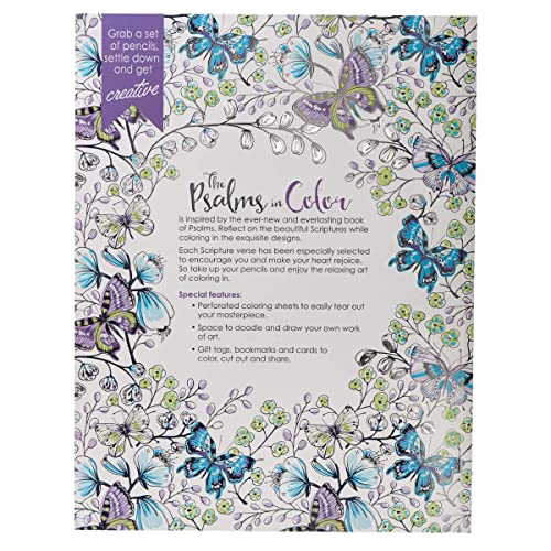 The Psalms in Color Inspirational Coloring Book with Scripture for Women and Teens