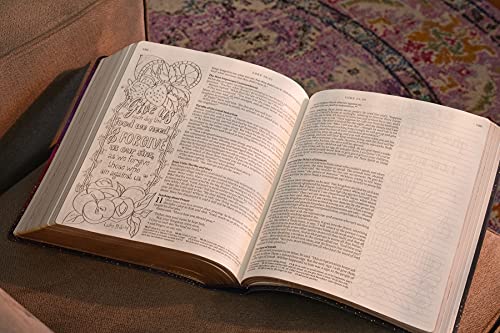 Inspire PRAYER Bible Giant Print NLT (LeatherLike, Purple): The Bible for Coloring & Creative Journaling