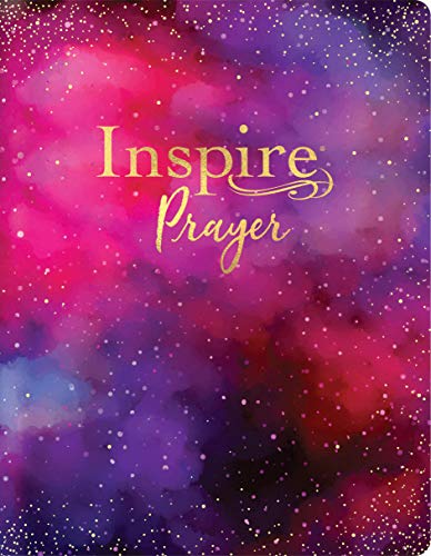 Inspire PRAYER Bible Giant Print NLT (LeatherLike, Purple): The Bible for Coloring & Creative Journaling