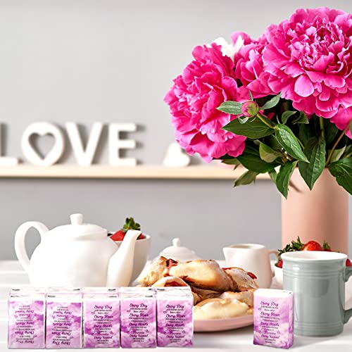 60 Pack Christian Facial Tissues Pocket Size Facial Tissues with Bible Verse Wallet Tissues Travel Tissues Pocket Tissues Travel Size 3 ply Individual Tissue Packs for Wedding Graduation Ceremony