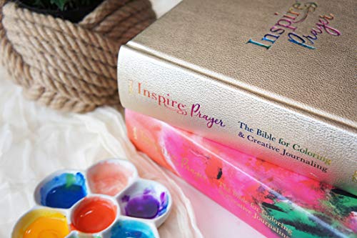 Inspire PRAYER Bible NLT (LeatherLike, Joyful Colors with Gold Foil Accents): The Bible for Coloring & Creative Journaling
