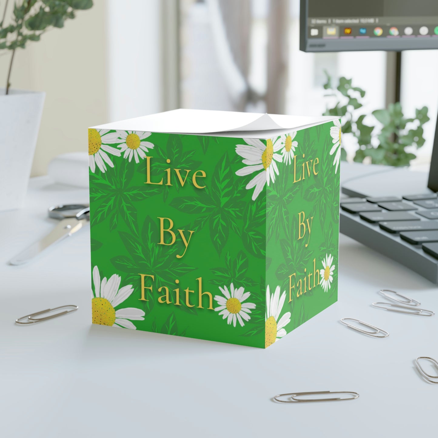 Live By Faith, CTracyLouie Note Cube