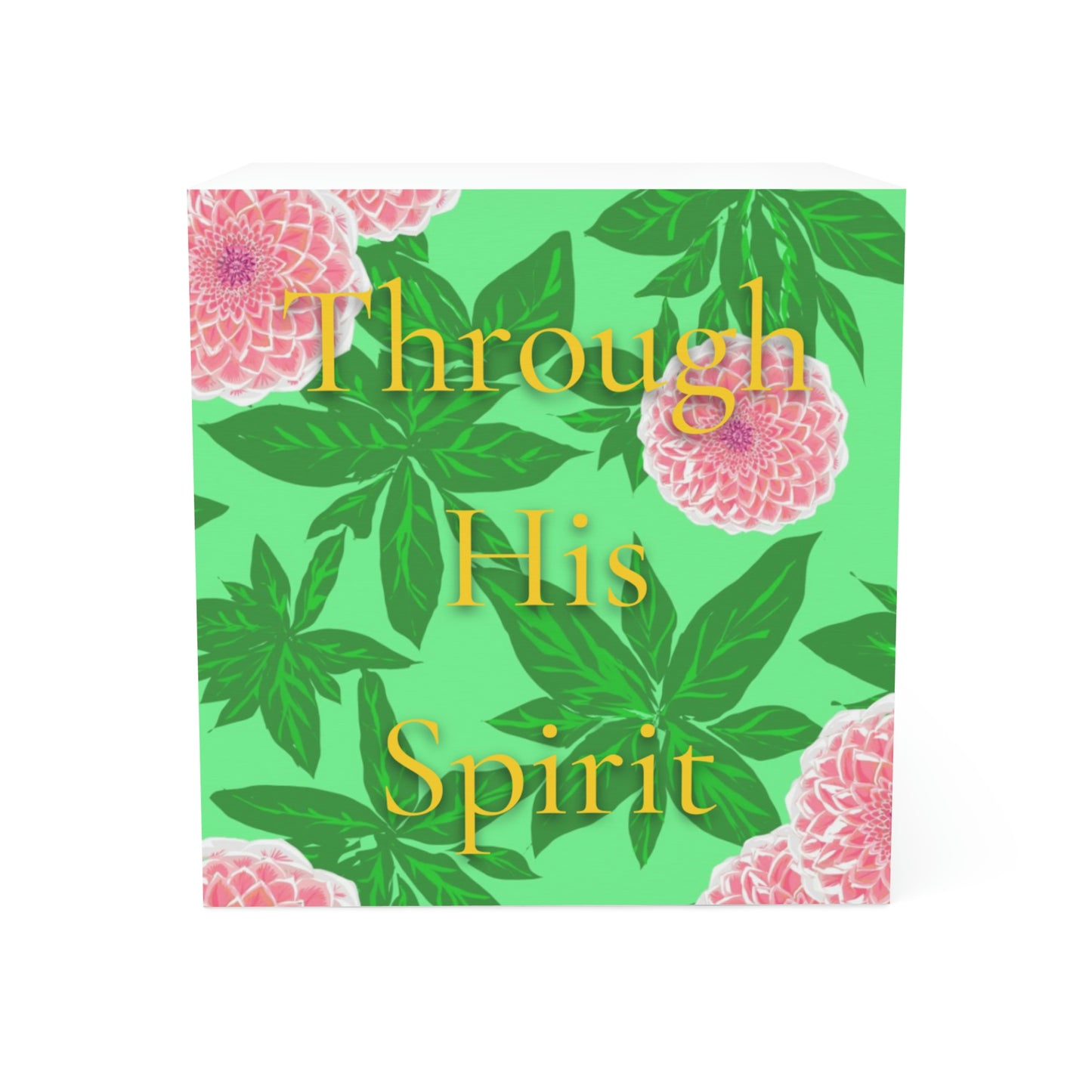 Through His Spirit, CTracyLouie Note Cube
